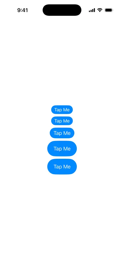 ControlSize - iOS Liquid Glass Light Mode Preview