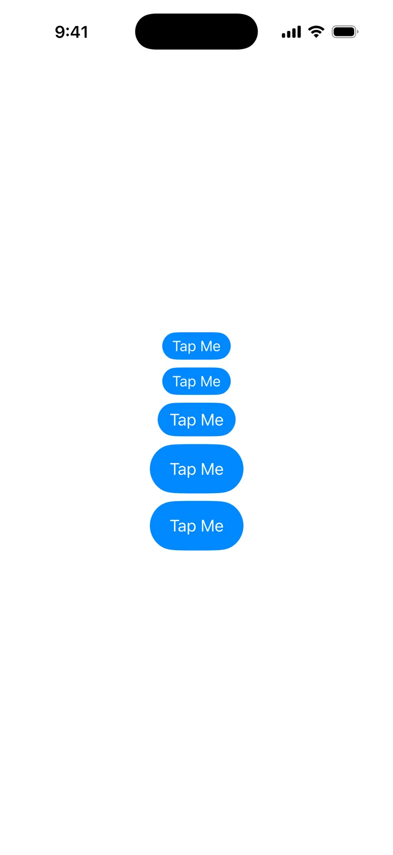 ControlSize - iOS on iPhone - Portrait - Liquid Glass - Light Mode - Preview