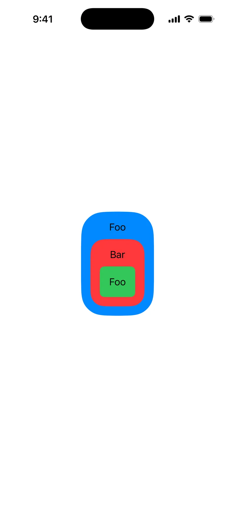 ContainerRelativeShape - iOS Liquid Glass Light Mode Preview
