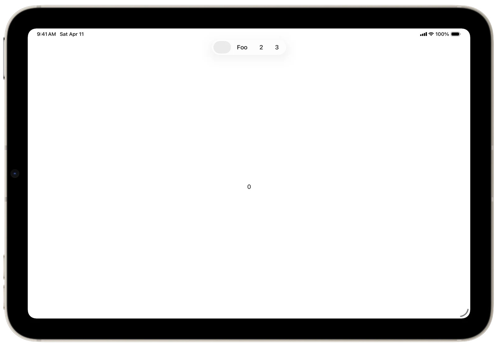 TabBarOnlyTabViewStyle - iPadOS - Landscape - Liquid Glass - Light Mode - Preview