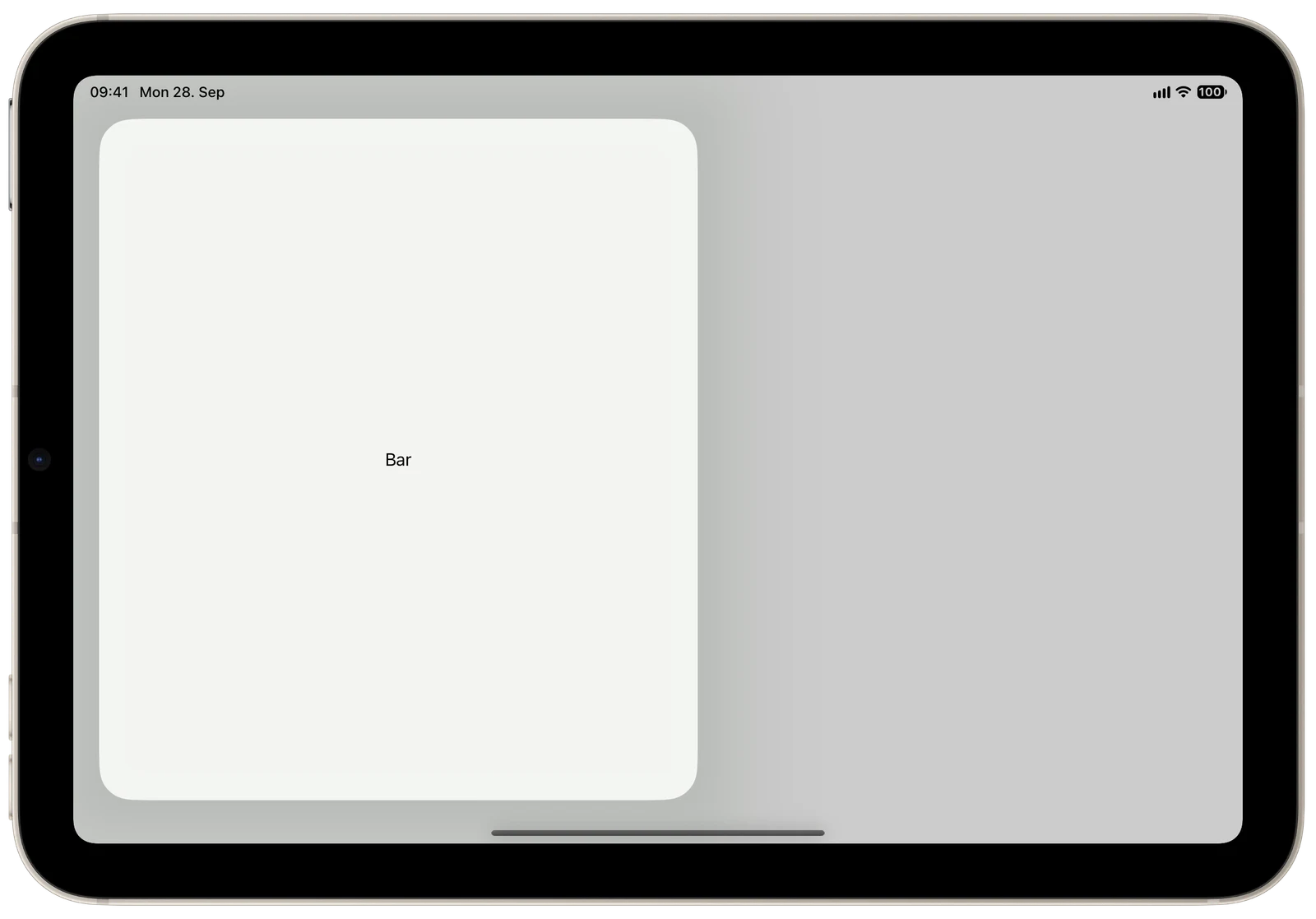 Sheet Placement - iPadOS - Landscape - Liquid Glass - Light Mode - Preview