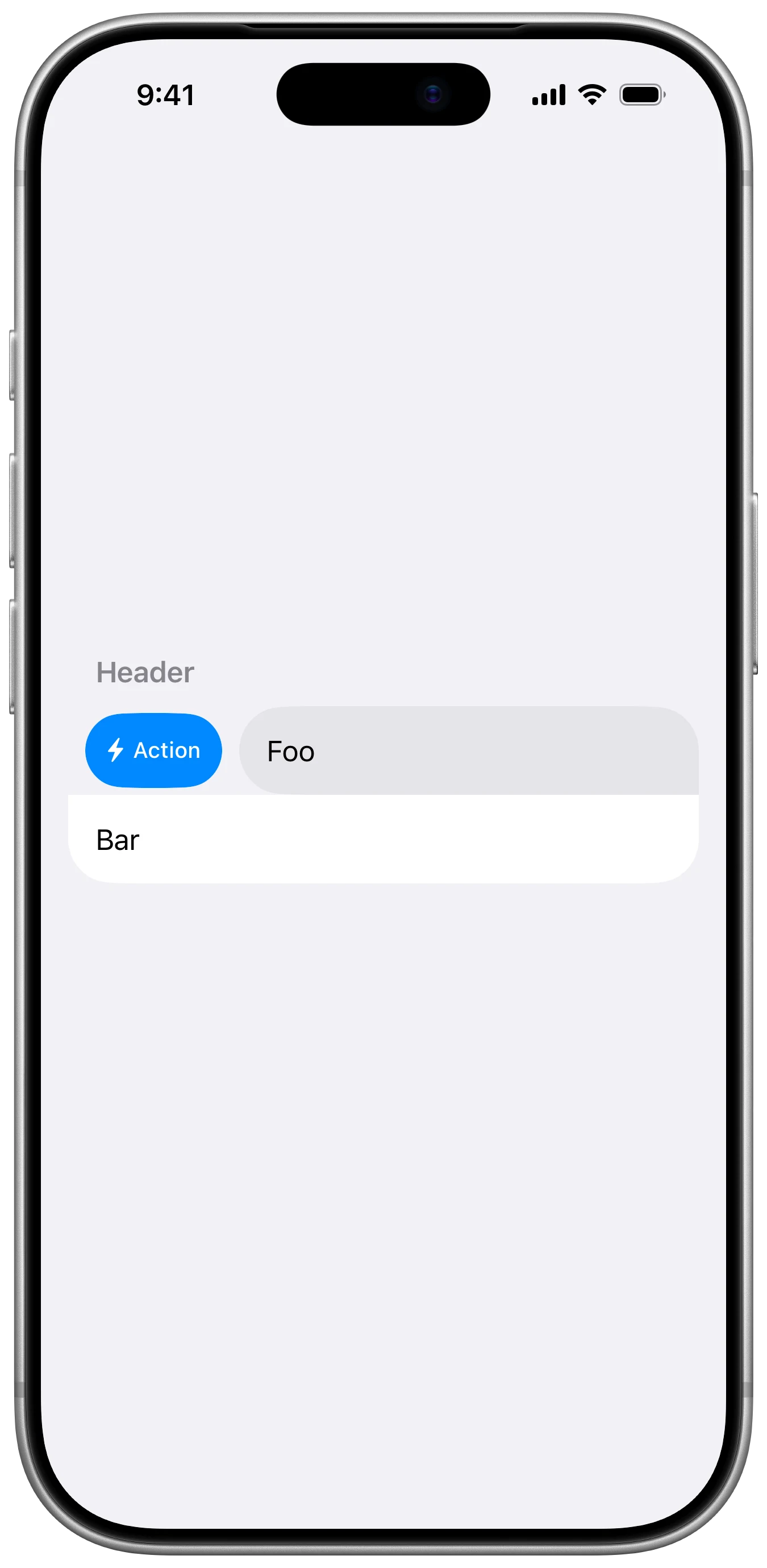 Swipe Action - iOS on iPhone - Portrait - Flat Design - Light Mode - Preview