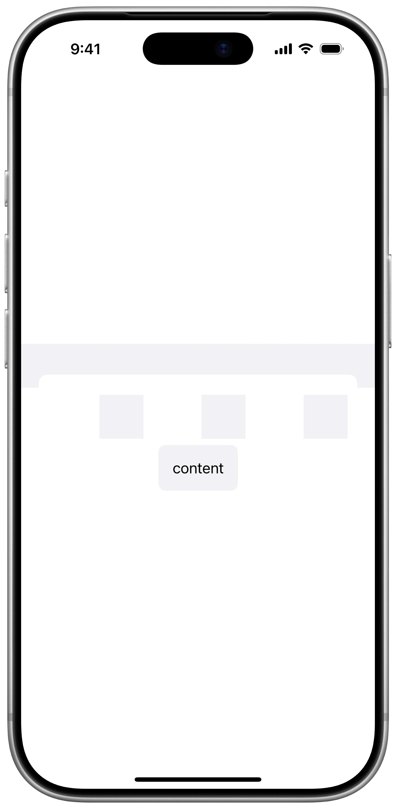 UIKit Content Background colors - iOS on iPhone - Portrait - Flat Design - Light Mode - Preview