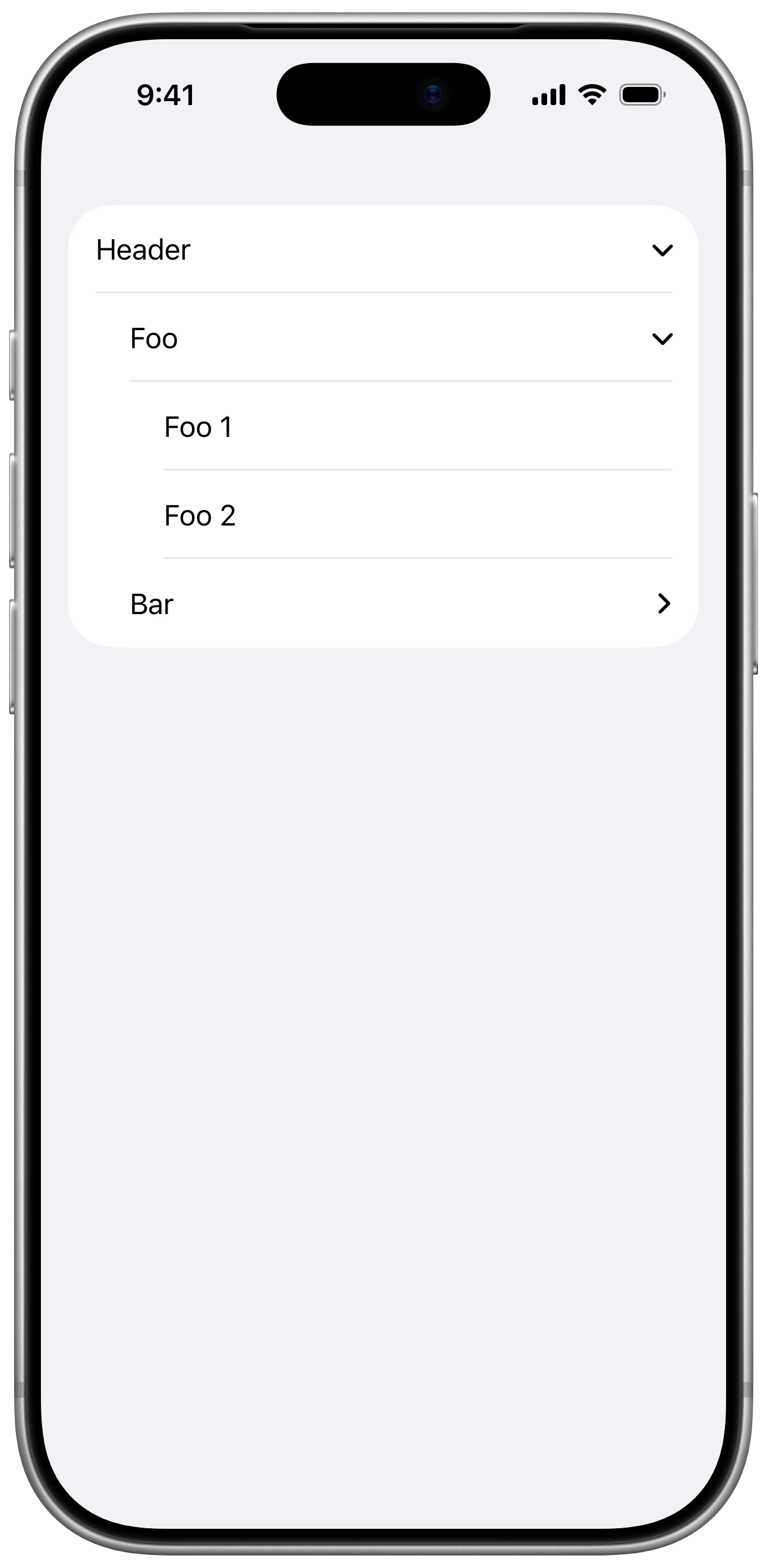 Outline Group - iOS on iPhone - Portrait - Flat Design - Light Mode - Preview