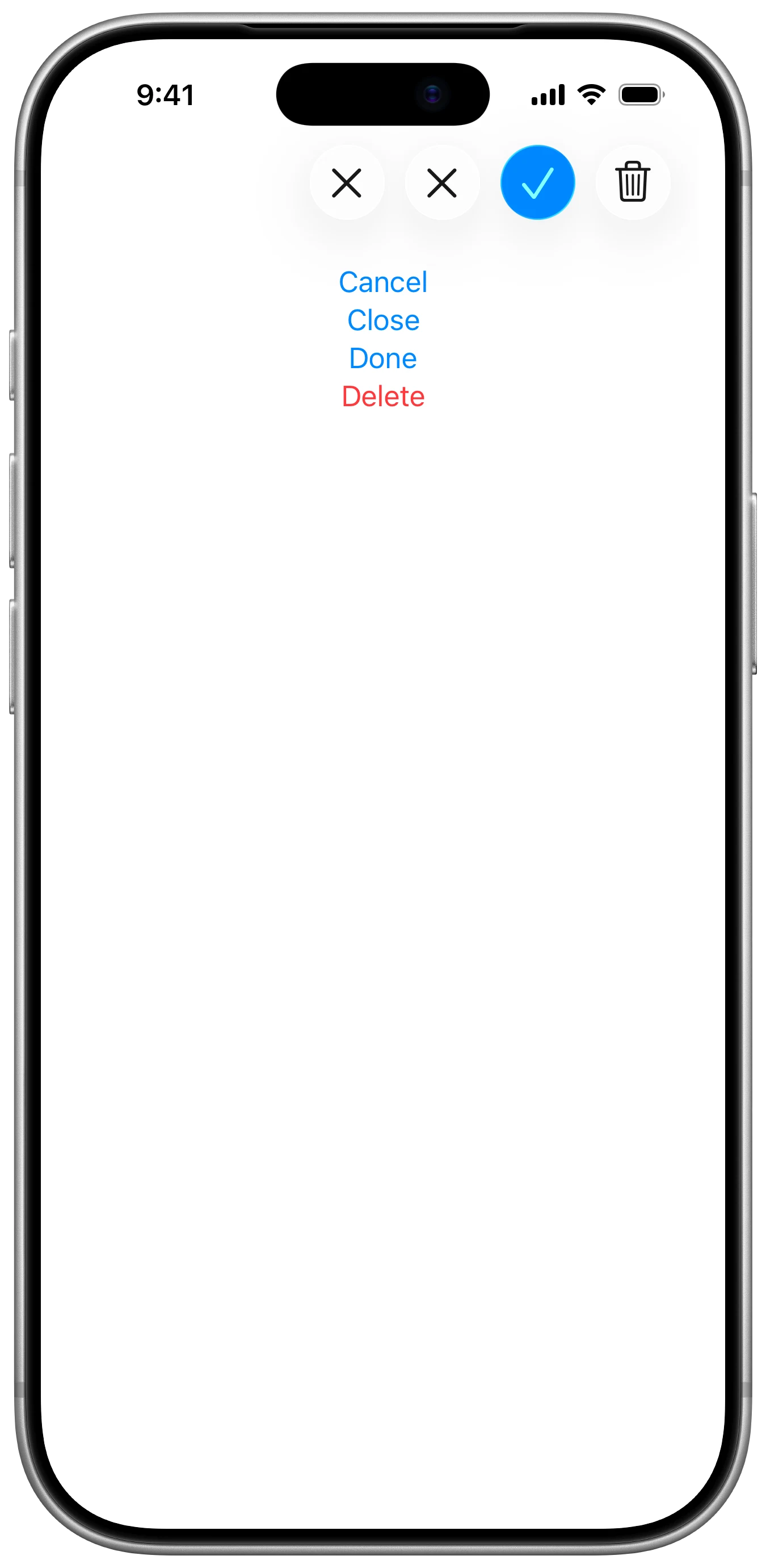 Role Button With Default Label - iOS on iPhone - Portrait - Liquid Glass - Light Mode - Preview