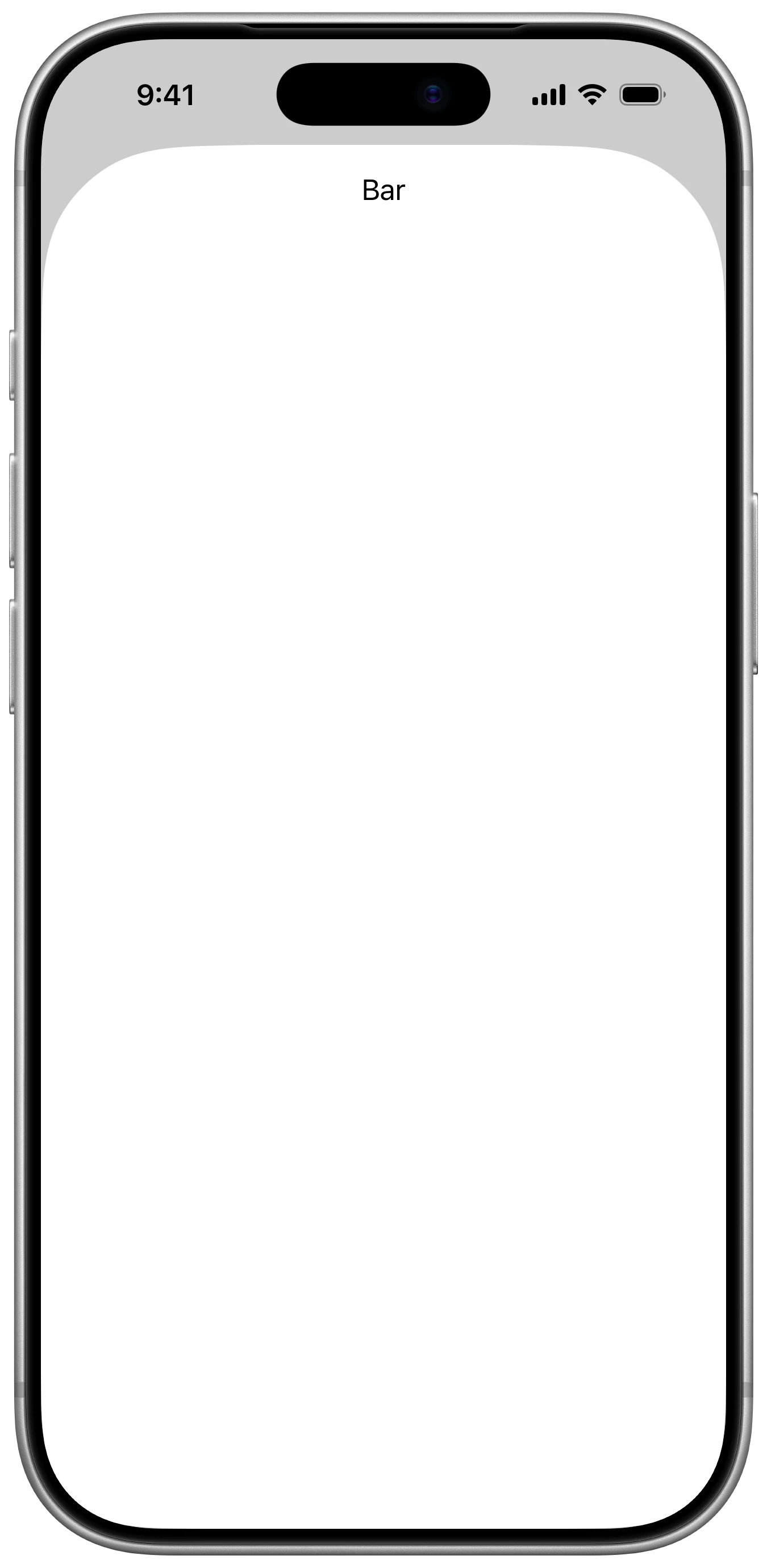 Sheet Corner Radius - iOS on iPhone - Portrait - Liquid Glass - Light Mode - Preview