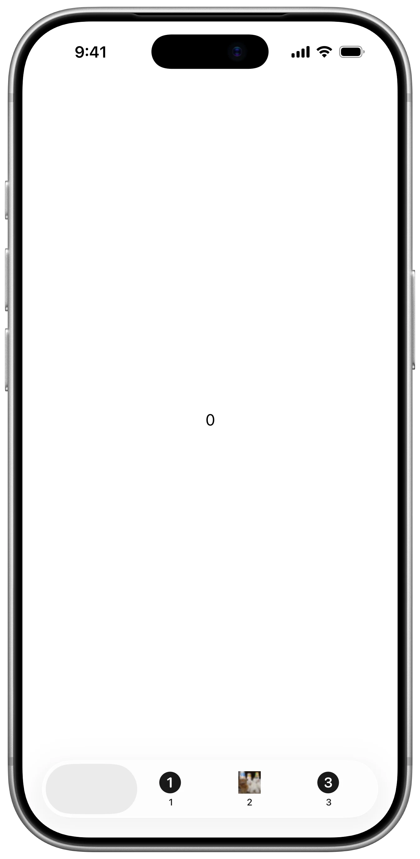 SidebarAdaptableTabViewStyle - iOS on iPhone - Portrait - Liquid Glass - Light Mode - Preview