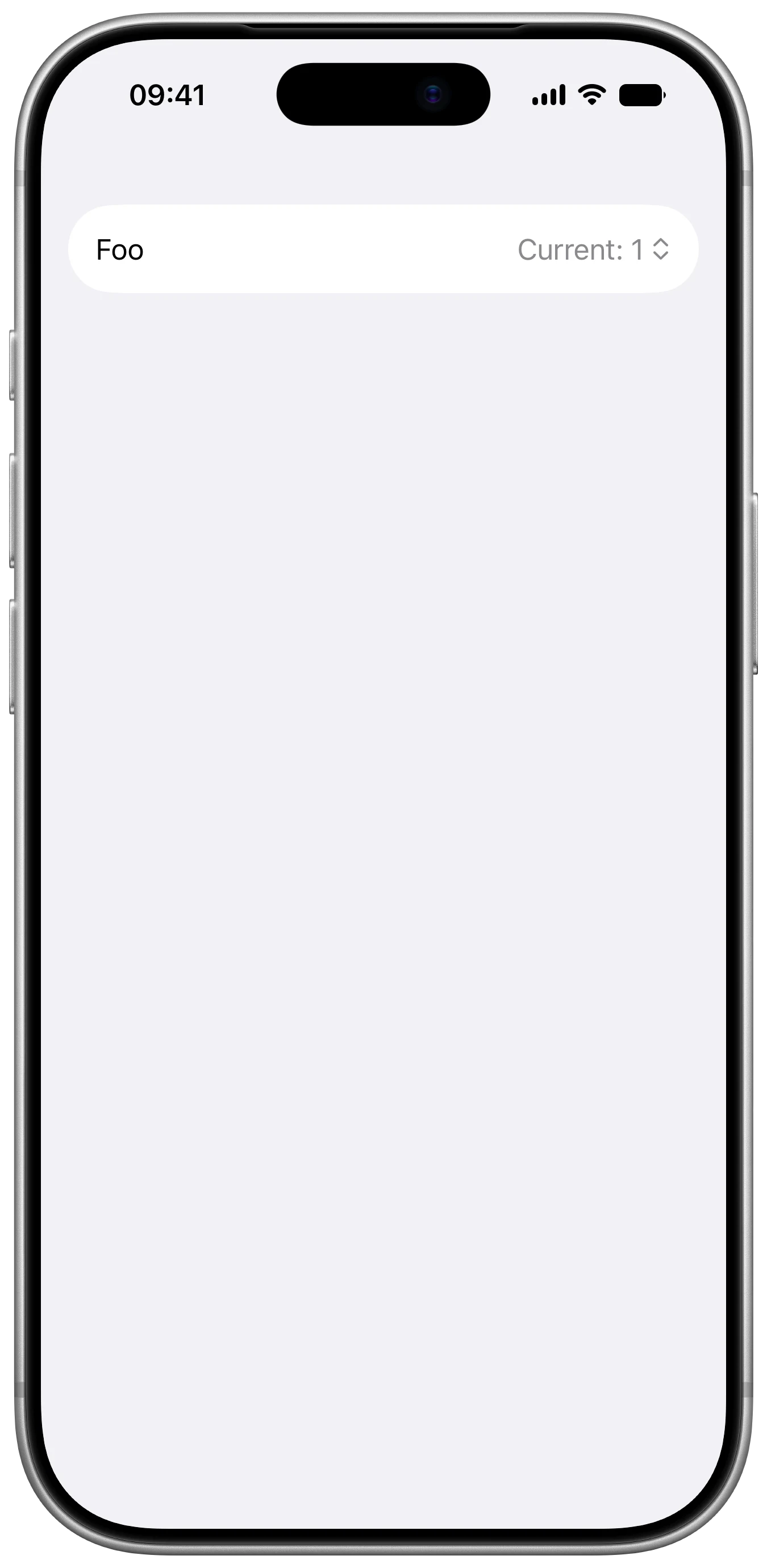 Custom Value Label Picker - iOS on iPhone - Portrait - Liquid Glass - Light Mode - Preview