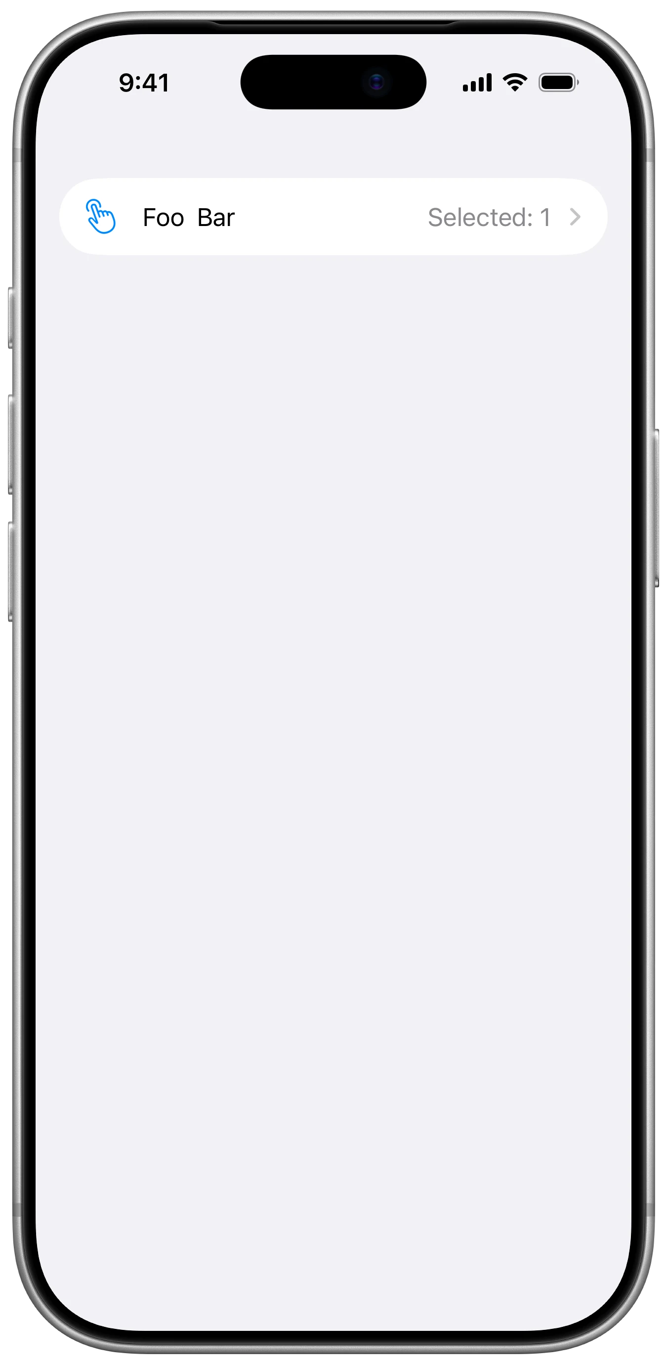 NavigationLinkPickerStyle - iOS on iPhone - Portrait - Liquid Glass - Light Mode - Preview