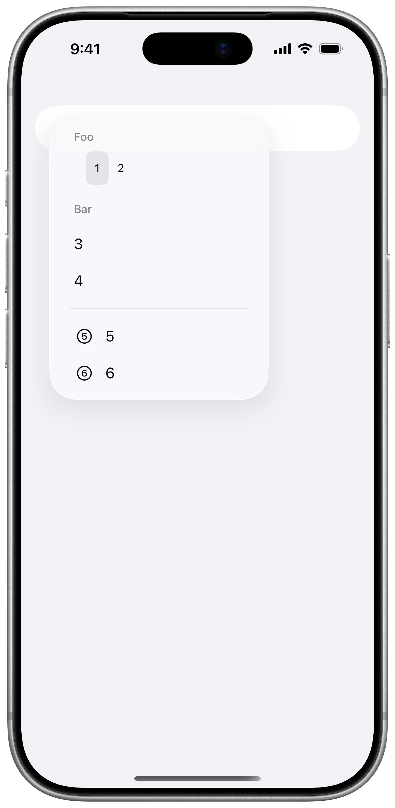 PalettePickerStyle - iOS on iPhone - Portrait - Liquid Glass - Light Mode - Preview