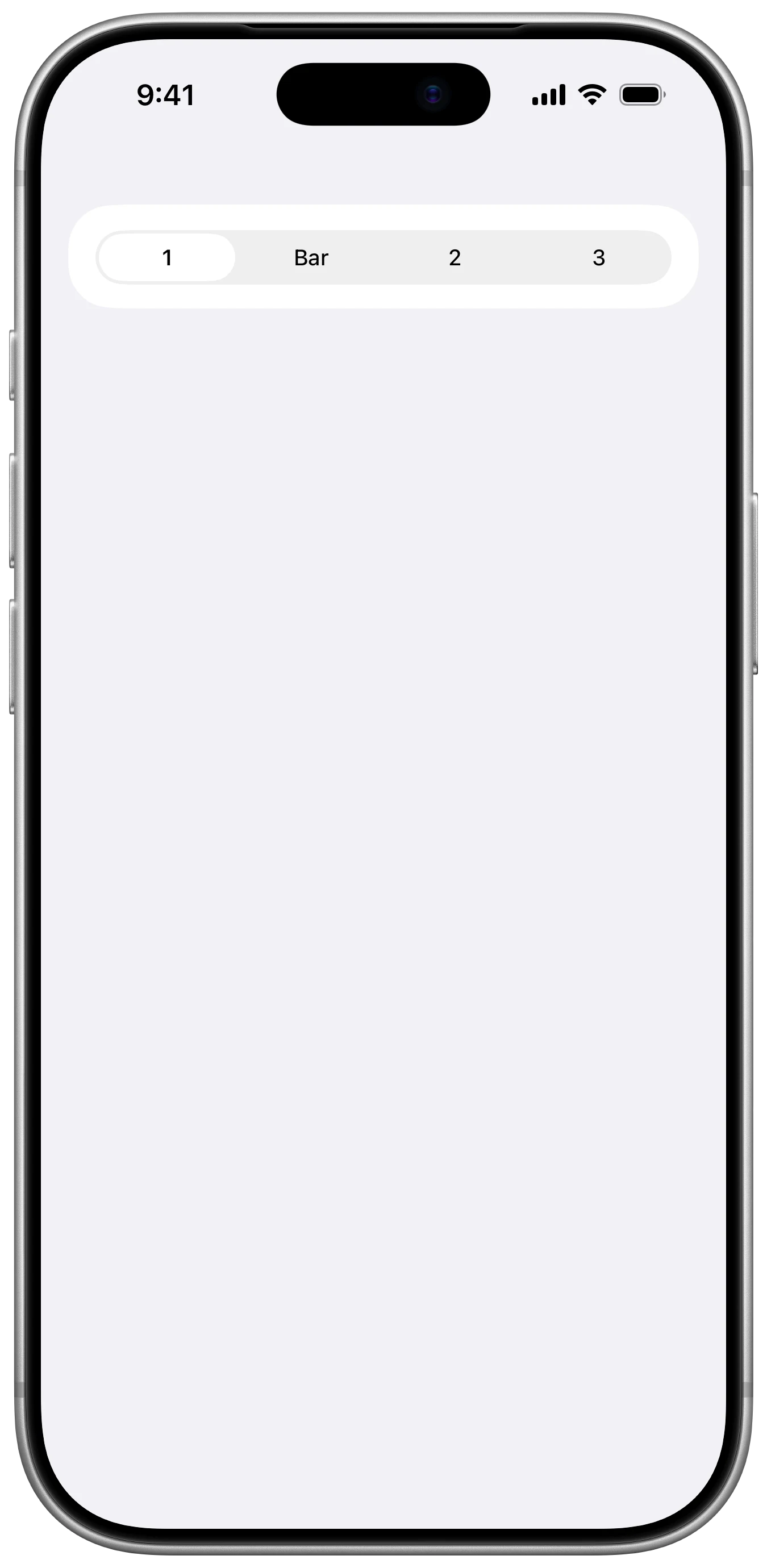 SegmentedPickerStyle - iOS on iPhone - Portrait - Liquid Glass - Light Mode - Preview