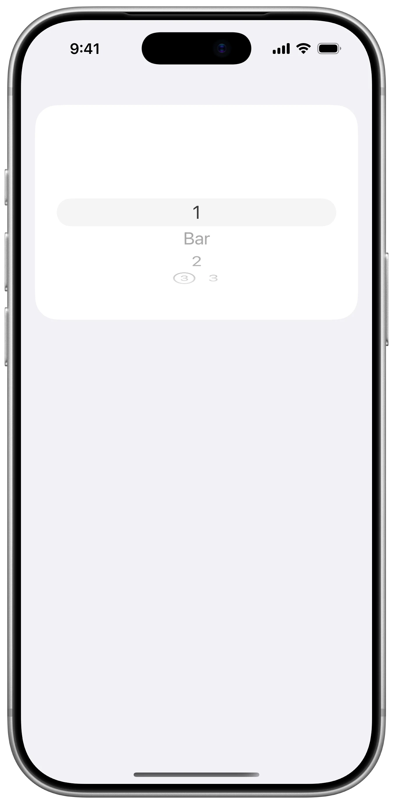 WheelPickerStyle - iOS on iPhone - Portrait - Liquid Glass - Light Mode - Preview