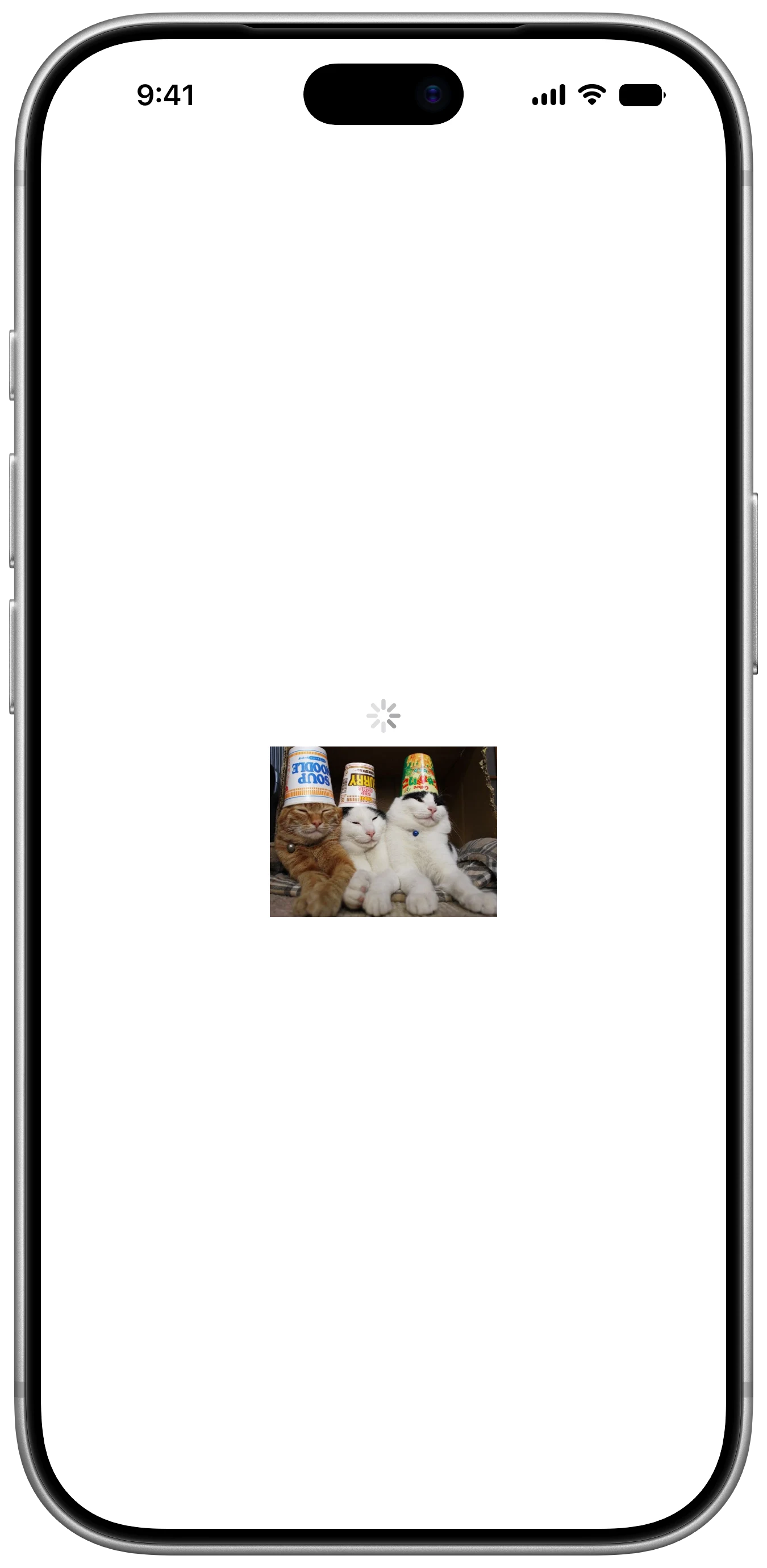 Custom Placeholder Async URL Image - iOS on iPhone - Portrait - Liquid Glass - Light Mode - Preview