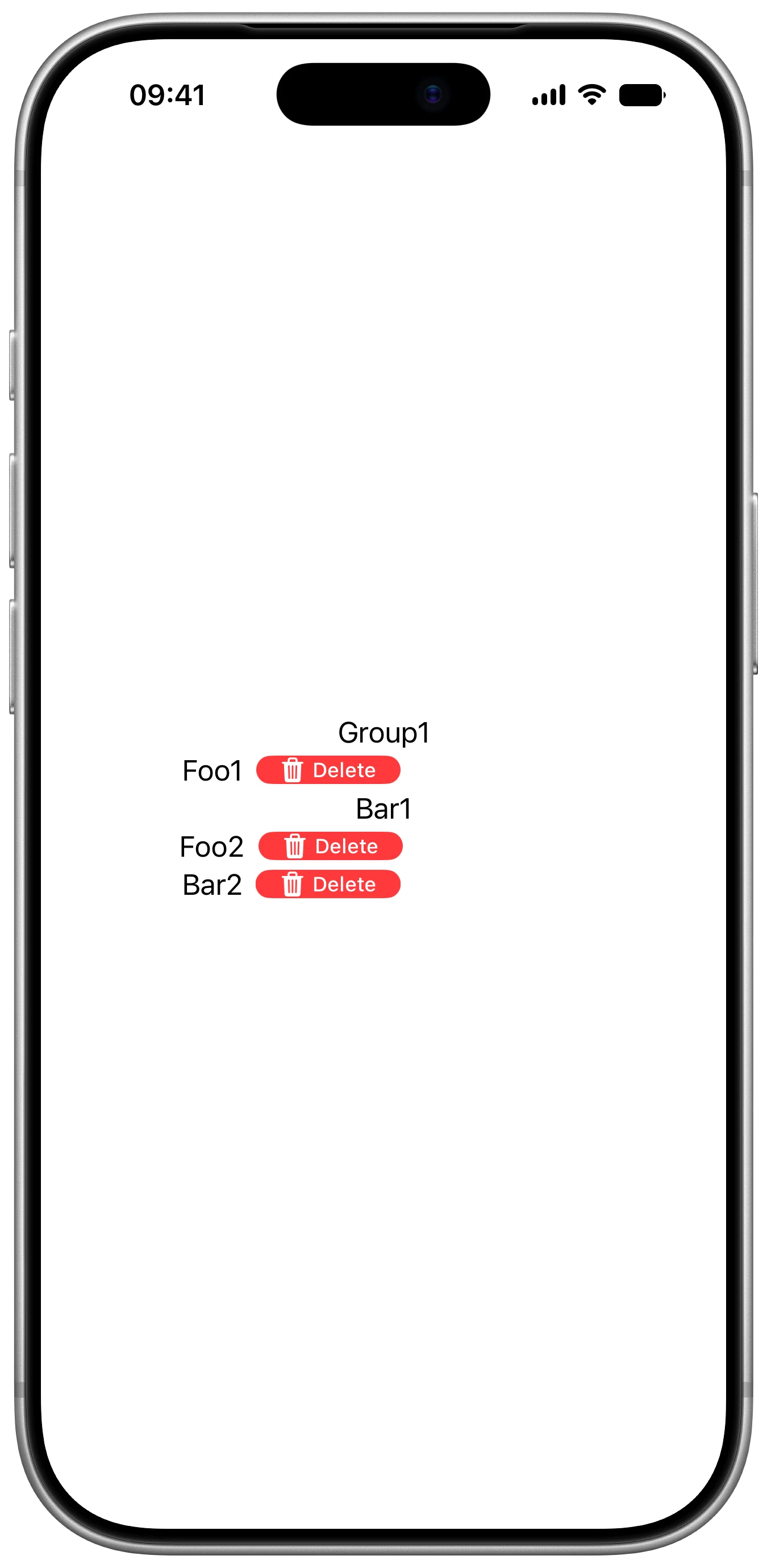 Swipe Container - iOS on iPhone - Portrait - Liquid Glass - Light Mode - Preview