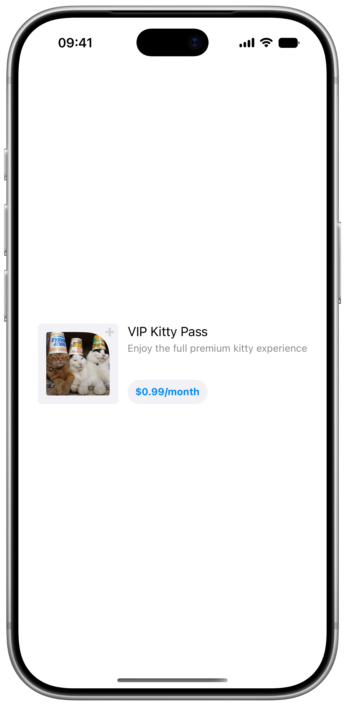 RegularProductViewStyle - iOS on iPhone - Portrait - Liquid Glass - Light Mode - Preview