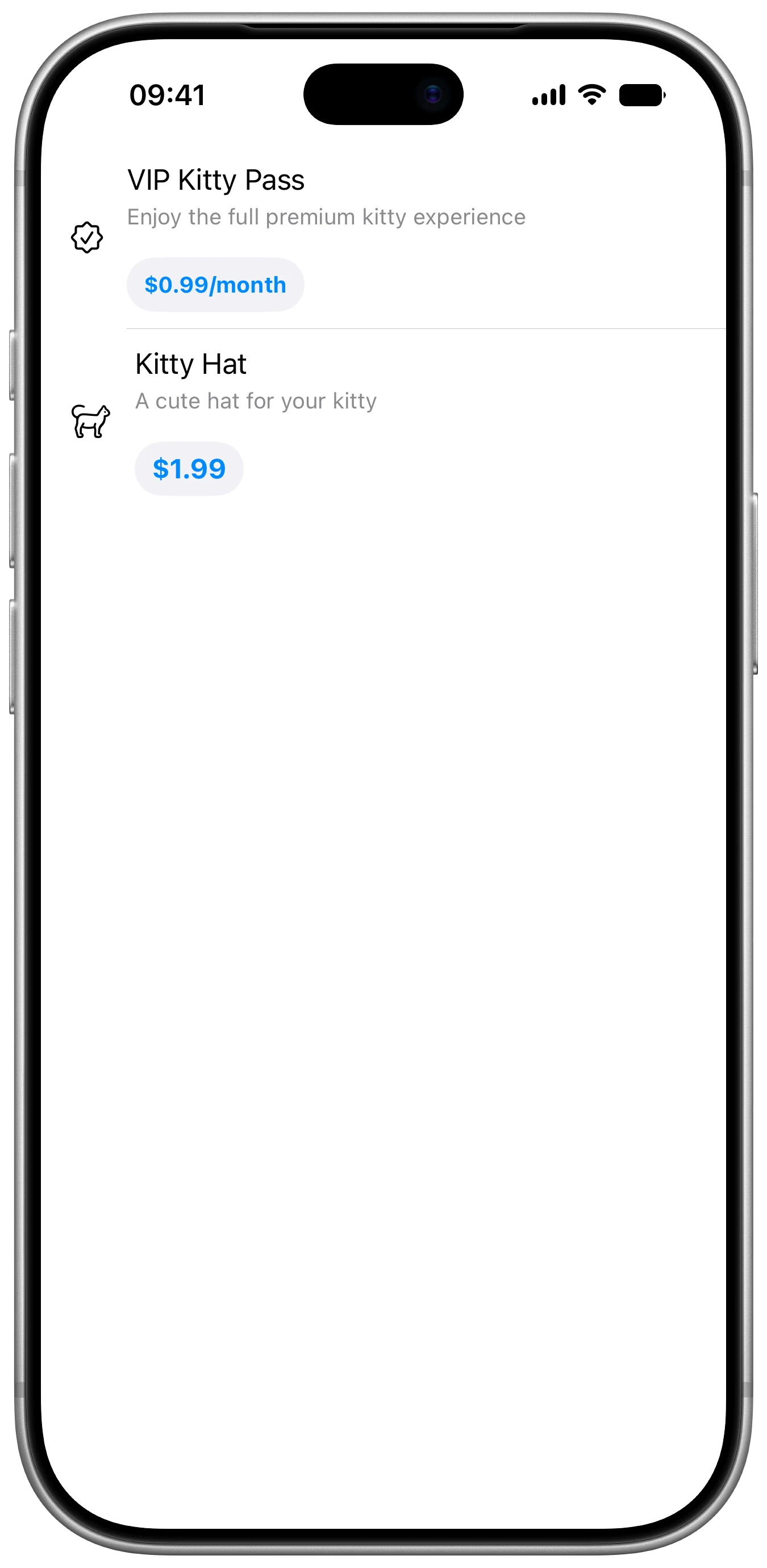 Custom Icon Store View - iOS on iPhone - Portrait - Liquid Glass - Light Mode - Preview