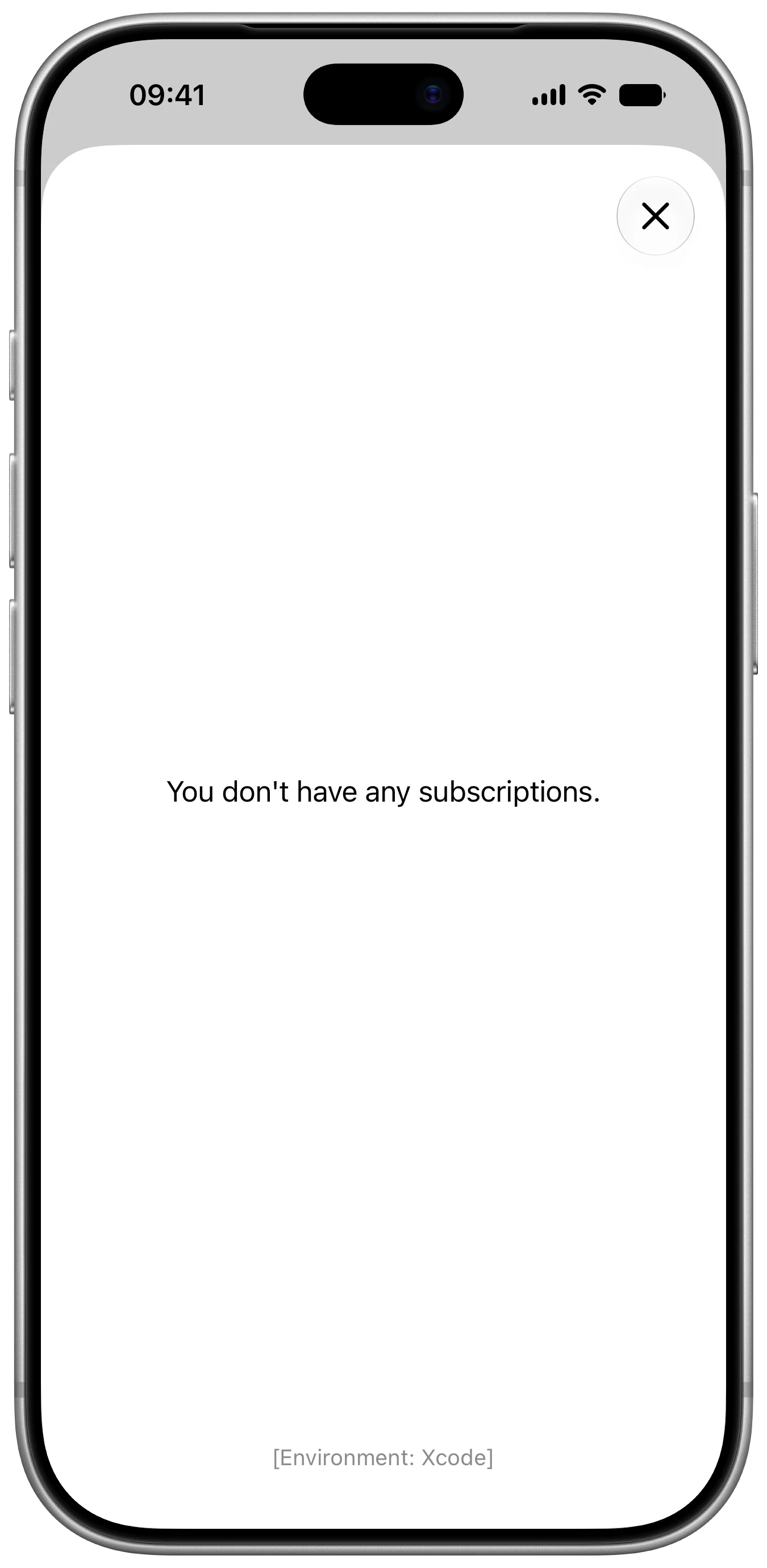 Manage Subscriptions Sheet - iOS on iPhone - Portrait - Liquid Glass - Light Mode - Preview