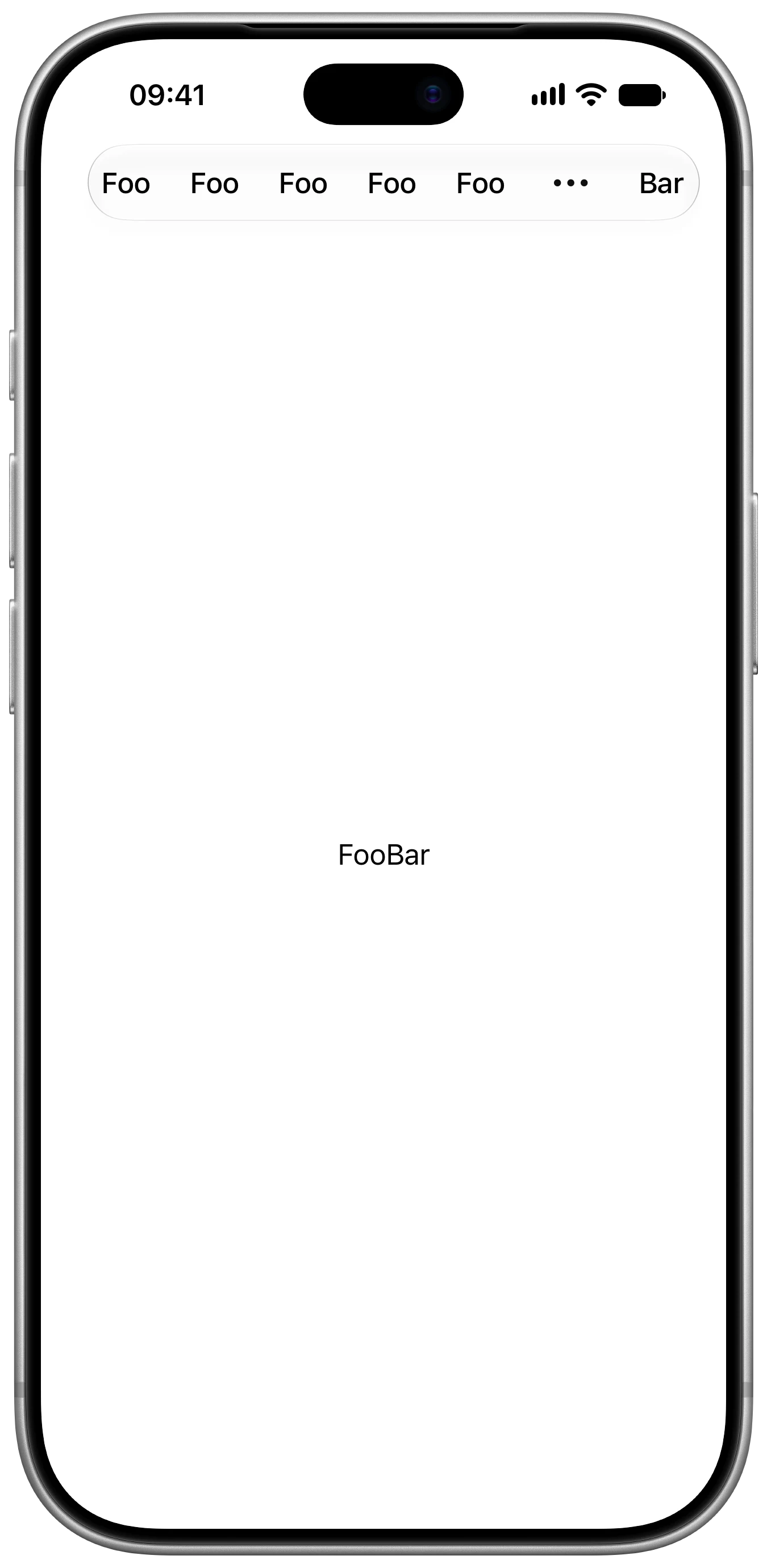 Pinned Toolbar Item Placement - iOS on iPhone - Portrait - Liquid Glass - Light Mode - Preview