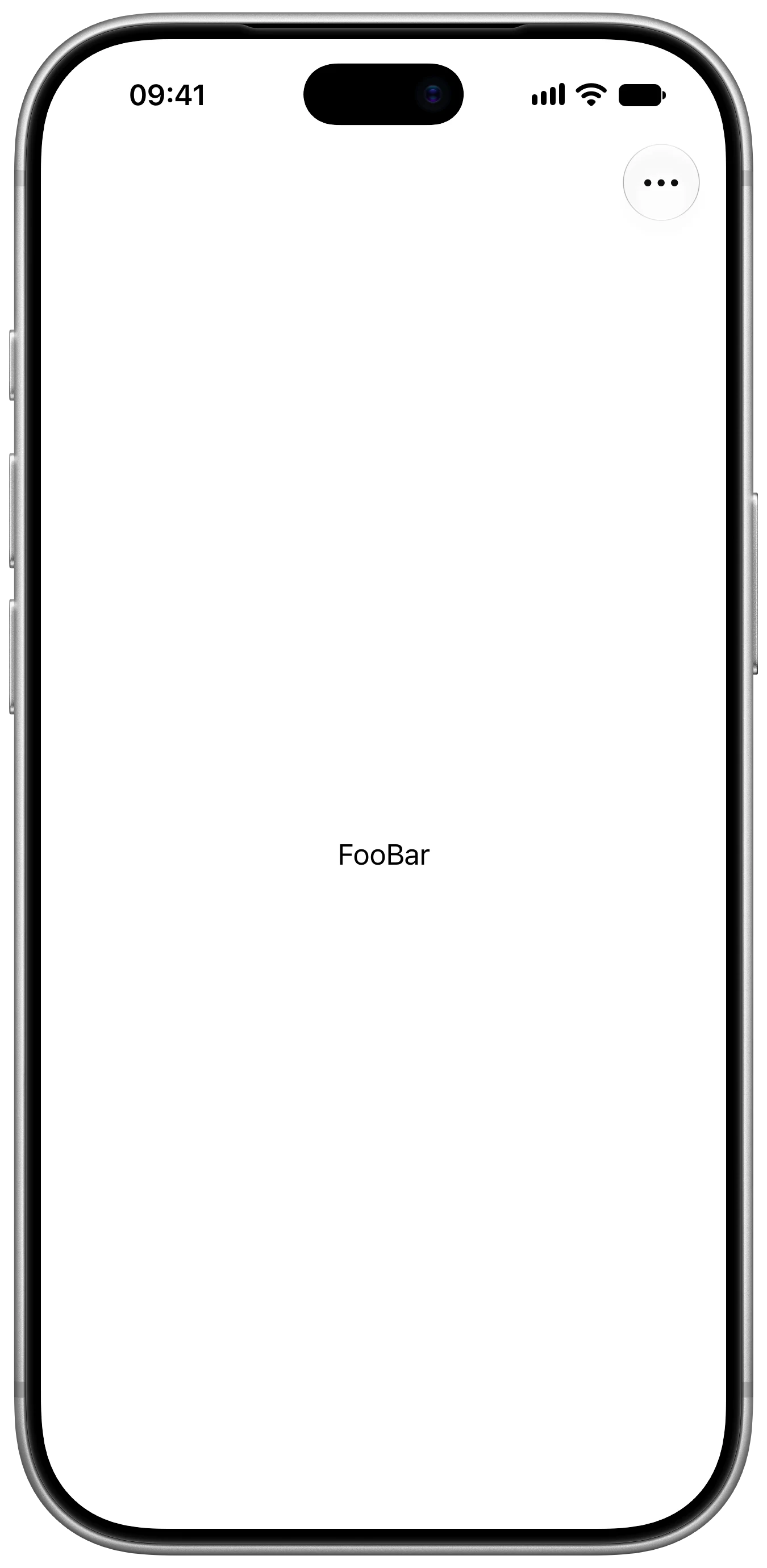 Toolbar Overflow Menu - iOS on iPhone - Portrait - Liquid Glass - Light Mode - Preview