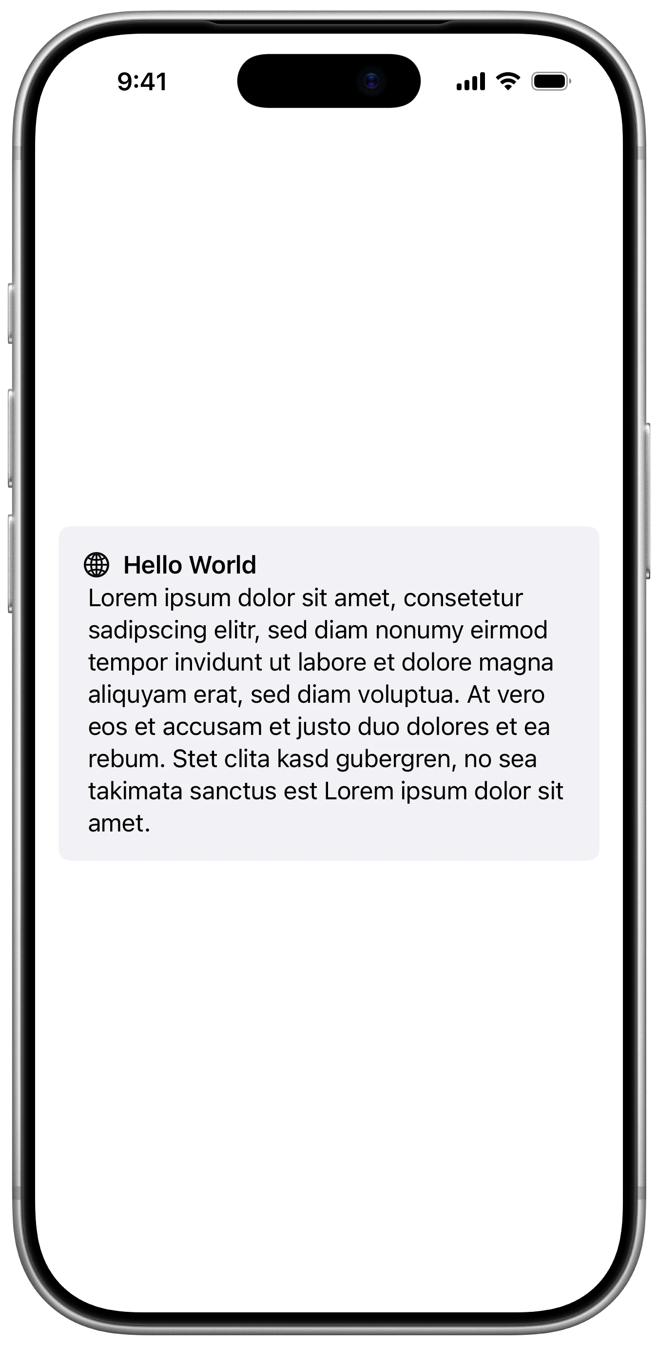 GroupBox With Label - iOS on iPhone - Portrait - Liquid Glass - Light Mode - Preview