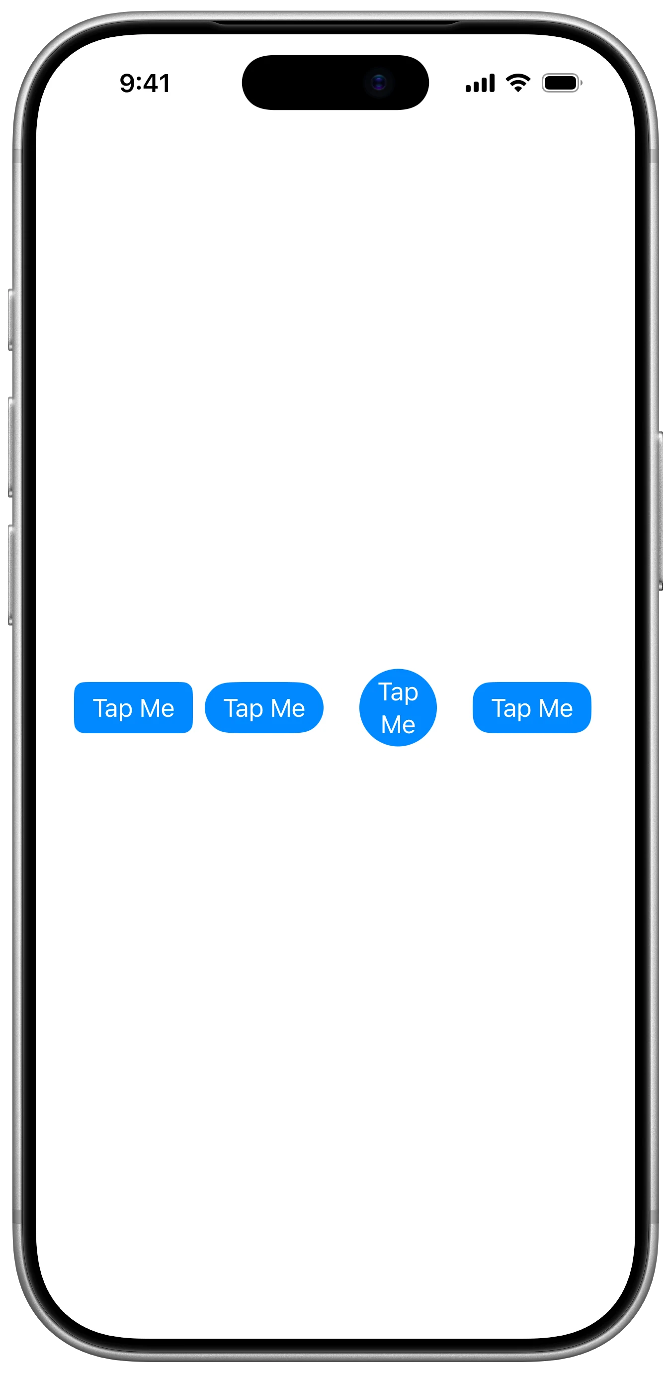 Button Border Shape - iOS on iPhone - Portrait - Liquid Glass - Light Mode - Preview