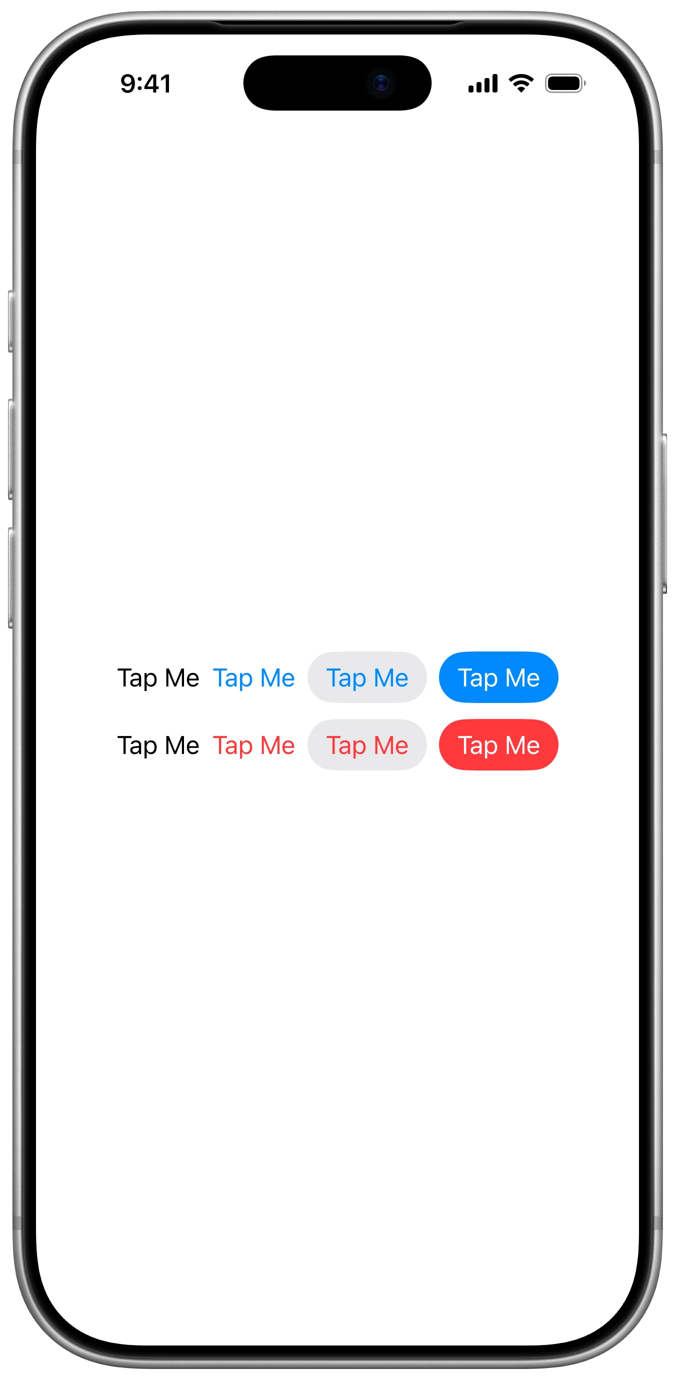 Button Roles - iOS on iPhone - Portrait - Liquid Glass - Light Mode - Preview