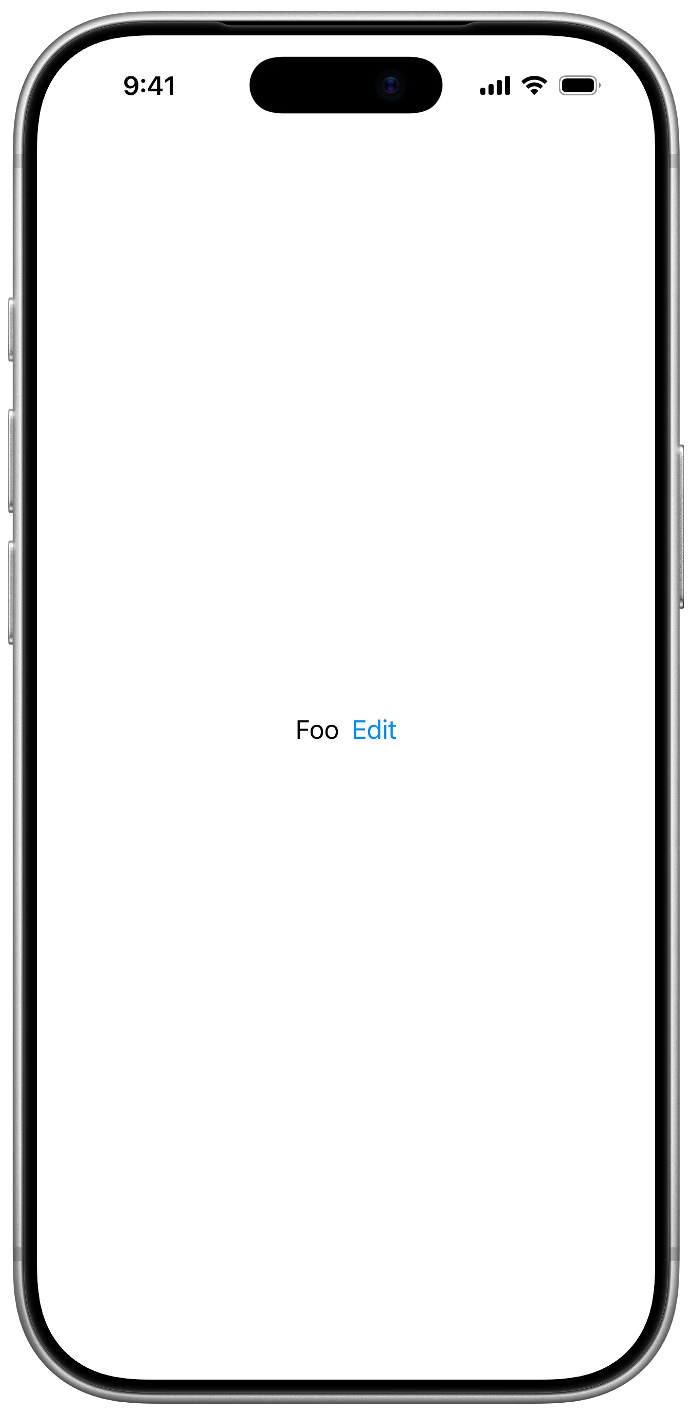 EditButton - iOS on iPhone - Portrait - Liquid Glass - Light Mode - Preview