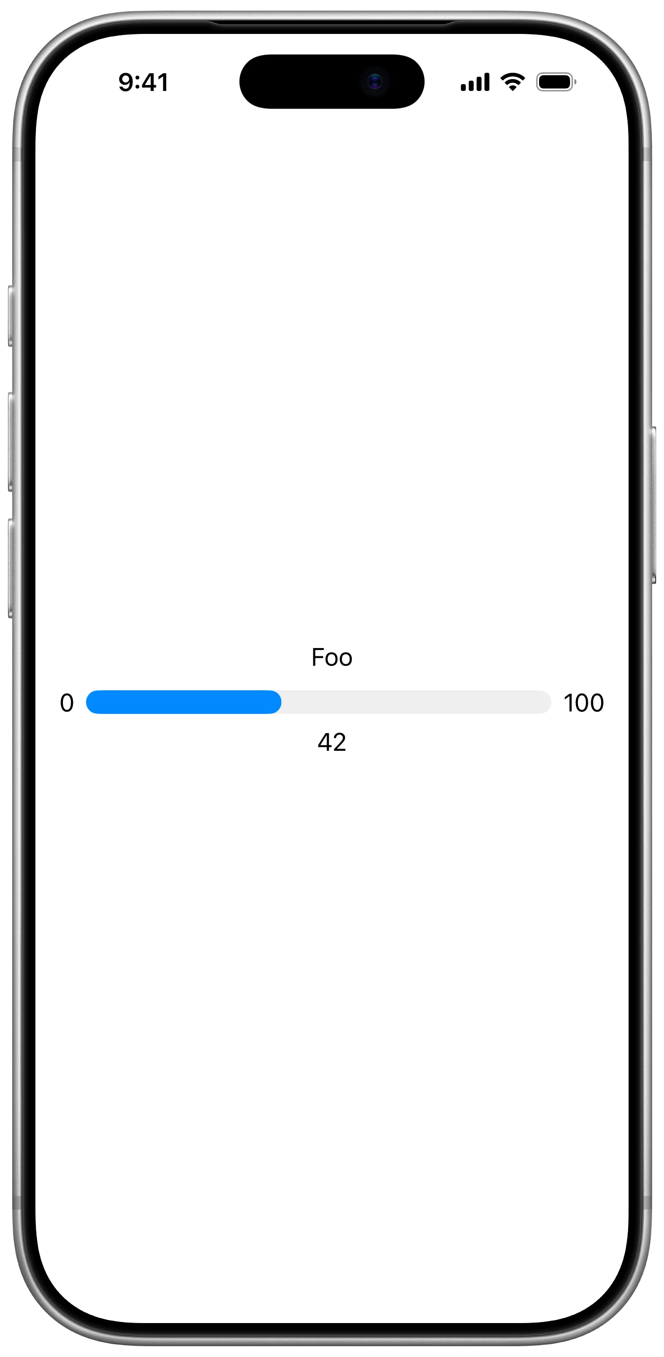 Min Max Current Value Gauge - iOS on iPhone - Portrait - Liquid Glass - Light Mode - Preview