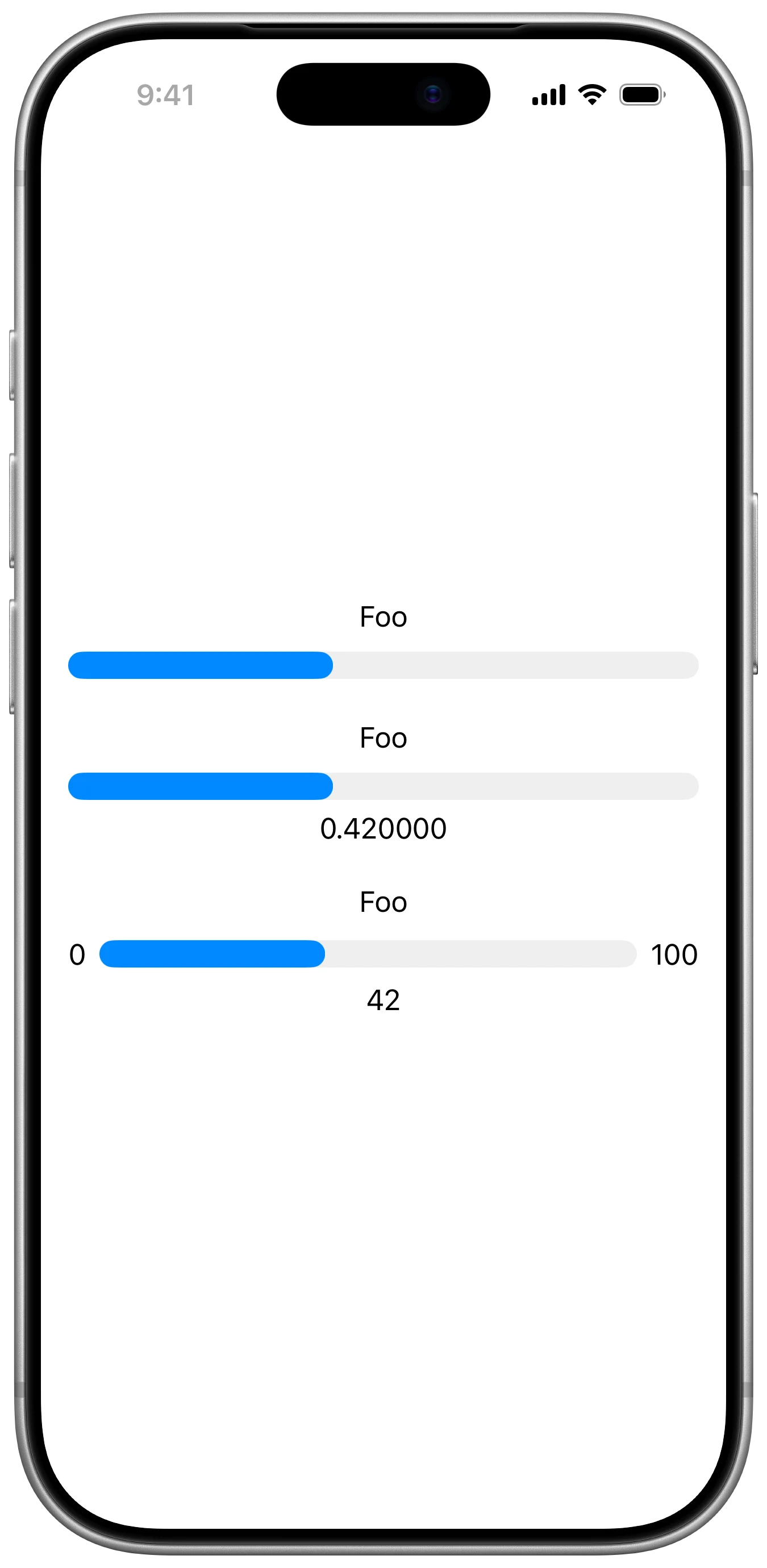 LinearCapacityGaugeStyle - iOS on iPhone - Portrait - Liquid Glass - Light Mode - Preview