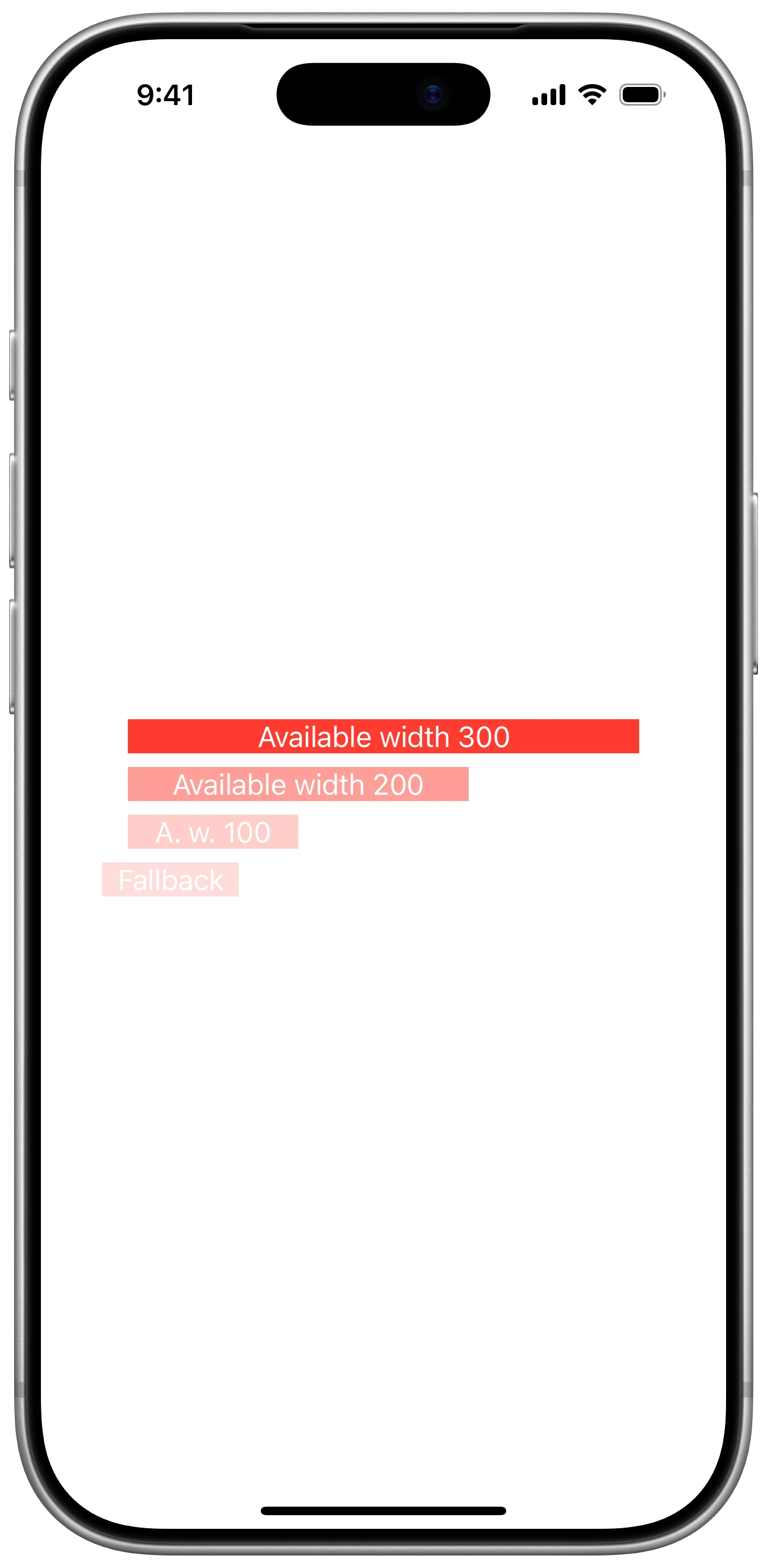ViewThatFits - iOS on iPhone - Portrait - Flat Design - Light Mode - Preview