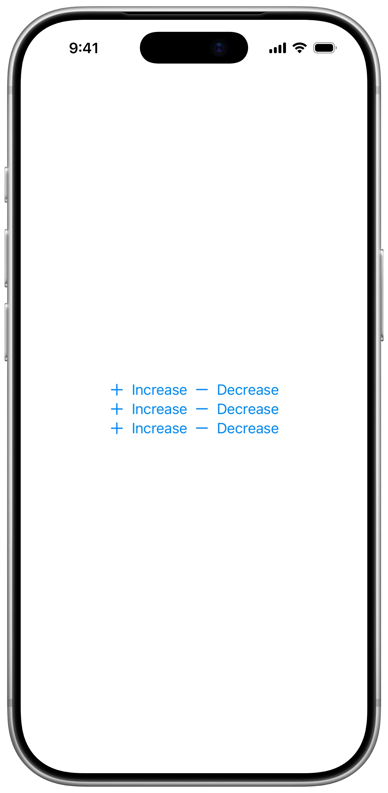 NavigationControlGroupStyle - iOS on iPhone - Portrait - Liquid Glass - Light Mode - Preview