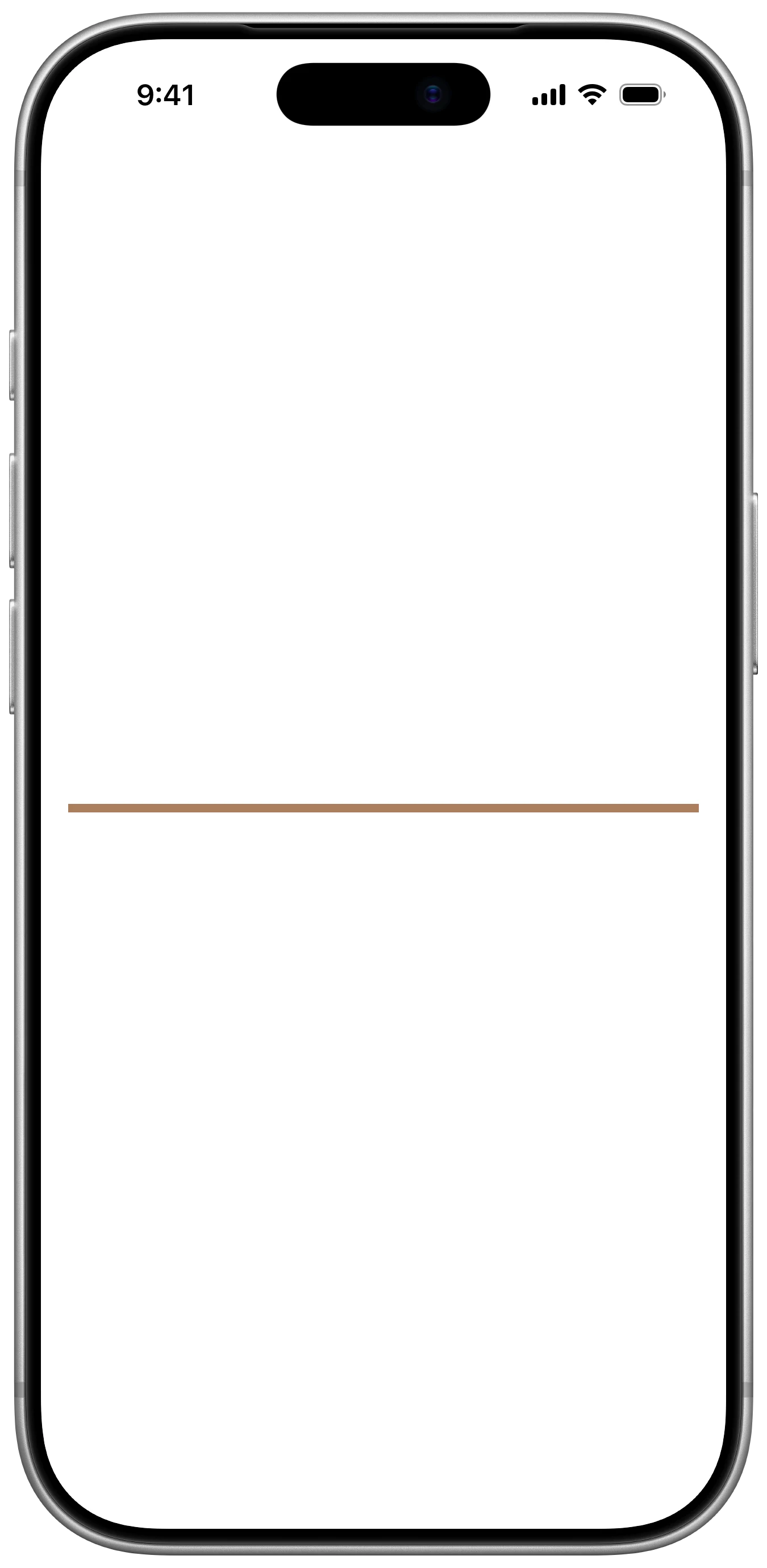 Divider Height - iOS on iPhone - Portrait - Liquid Glass - Light Mode - Preview