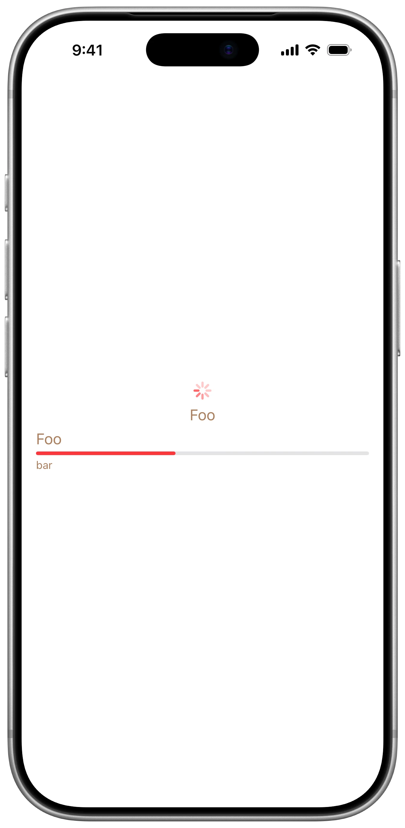 ProgressView Colors - iOS on iPhone - Portrait - Liquid Glass - Light Mode - Preview