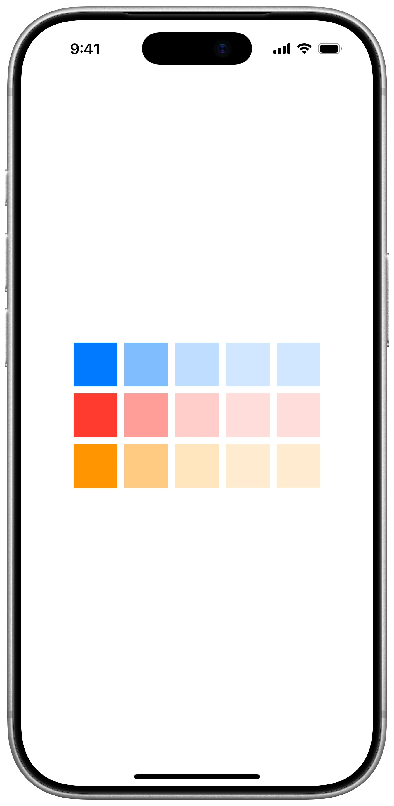 Color Variants - iOS on iPhone - Portrait - Flat Design - Light Mode - Preview