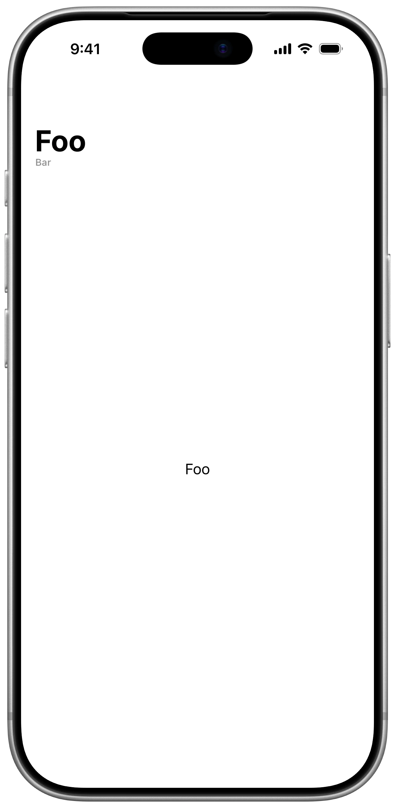 Navigation Subtitle - iOS on iPhone - Portrait - Liquid Glass - Light Mode - Preview