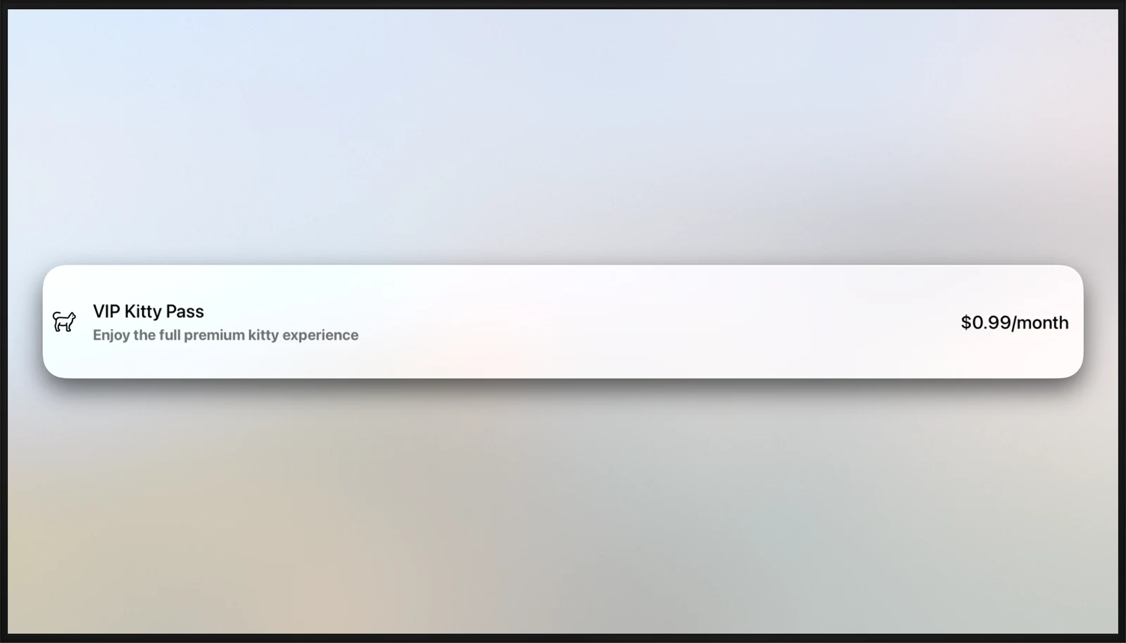 Custom Icon Product View - tvOS - Liquid Glass - Light Mode - Preview