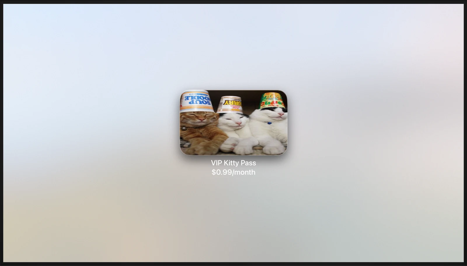 CompactProductViewStyle - tvOS - Liquid Glass - Light Mode - Preview