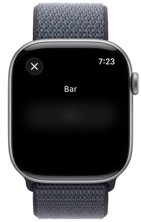 Boolean Sheet - watchOS - Liquid Glass - Light Mode - Preview