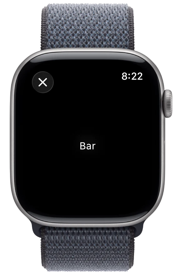Page Screen Sheet Size - watchOS - Liquid Glass - Light Mode - Preview