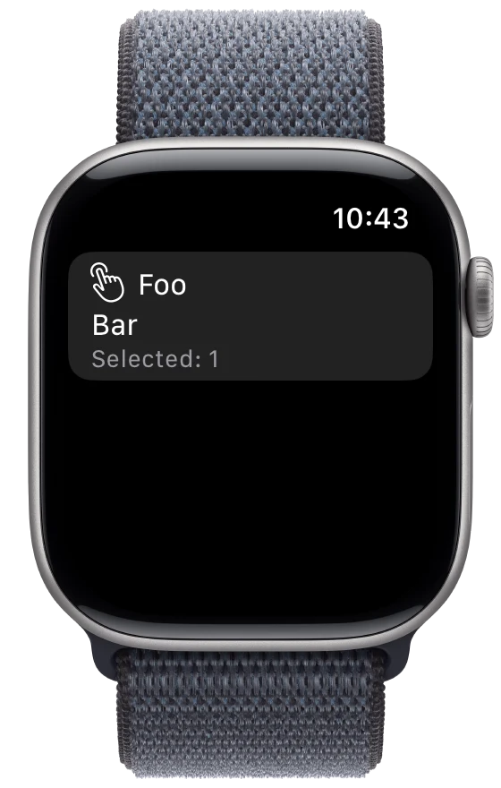 NavigationLinkPickerStyle - watchOS - Liquid Glass - Light Mode - Preview