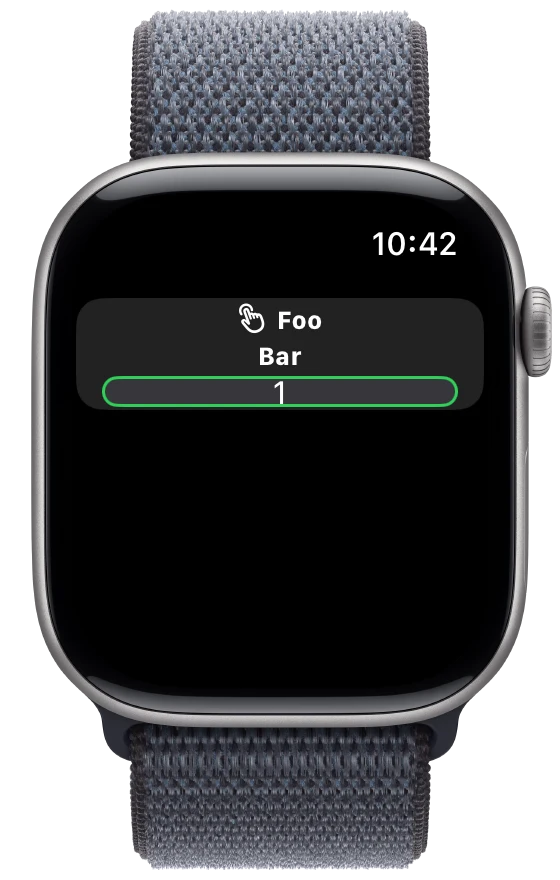 WheelPickerStyle - watchOS - Liquid Glass - Light Mode - Preview