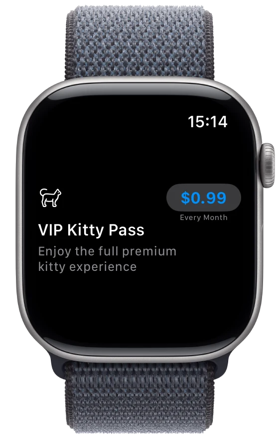 Custom Icon Product View - watchOS - Liquid Glass - Light Mode - Preview