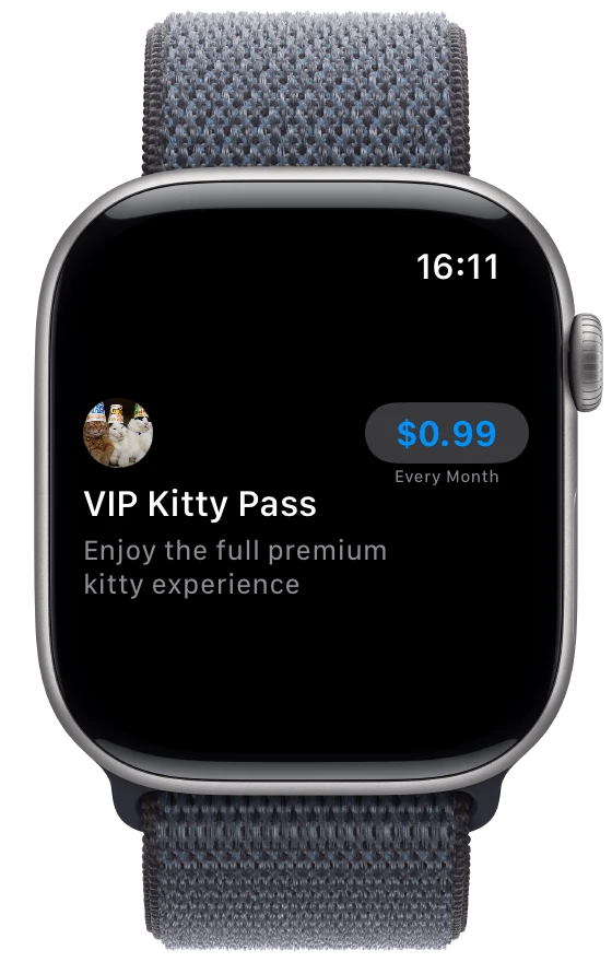 RegularProductViewStyle - watchOS - Liquid Glass - Light Mode - Preview