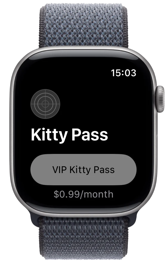 Single Subscription Store View - watchOS - Liquid Glass - Light Mode - Preview